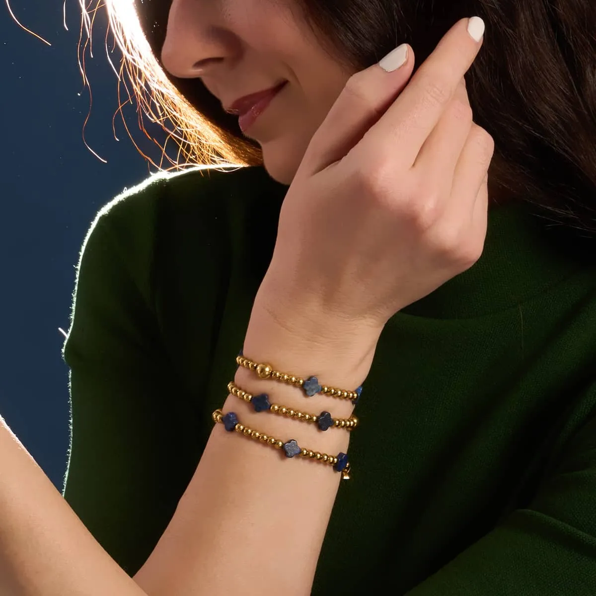 Midnight Treasure | Gold | Clover Essence Bracelet