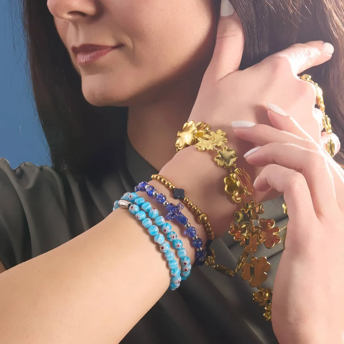 Midnight Treasure | Gold | Clover Essence Bracelet
