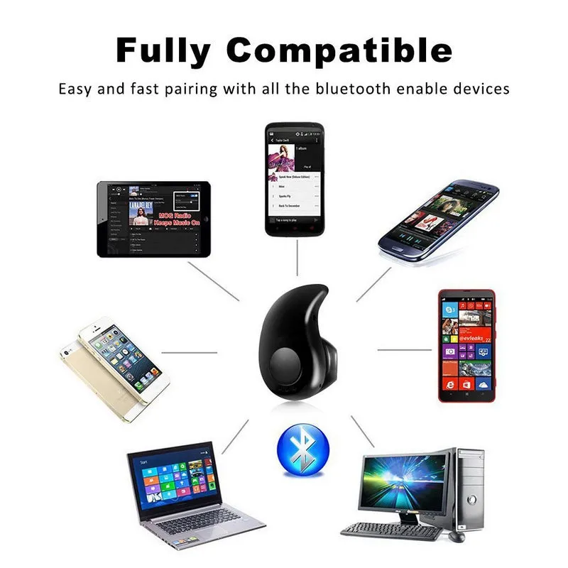 Mini Hands Free Wireless Bluetooth Earphone Earbuds