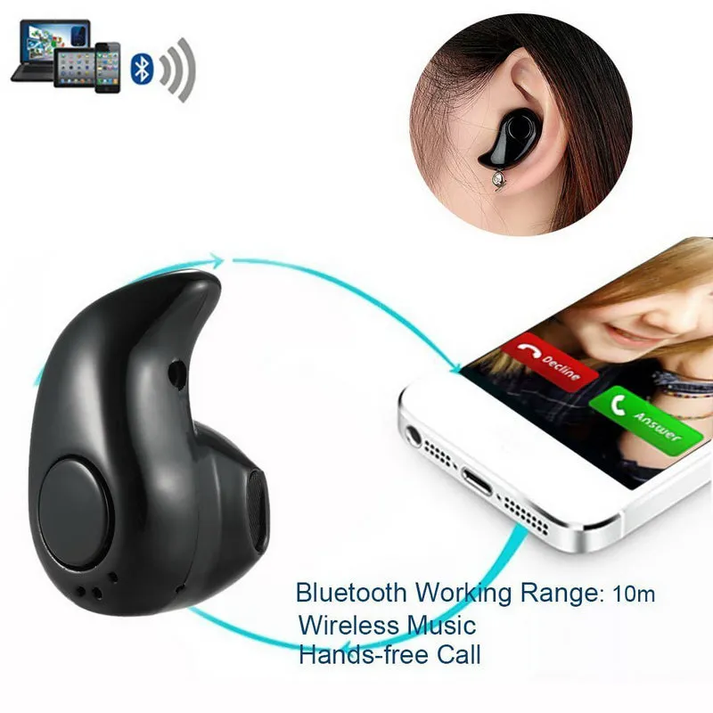 Mini Hands Free Wireless Bluetooth Earphone Earbuds