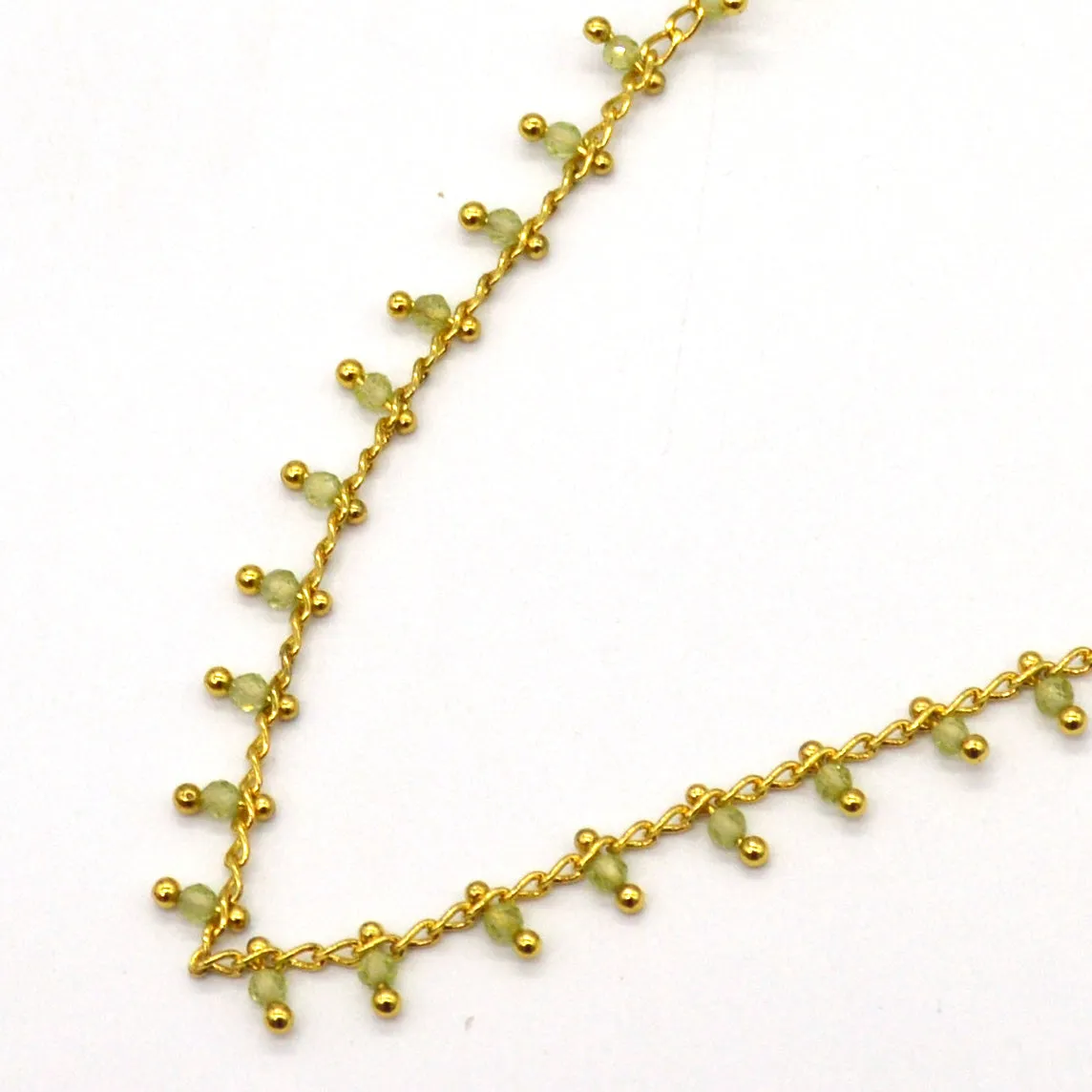 Misty Gold Gemstone necklace 10 GEMSTONES