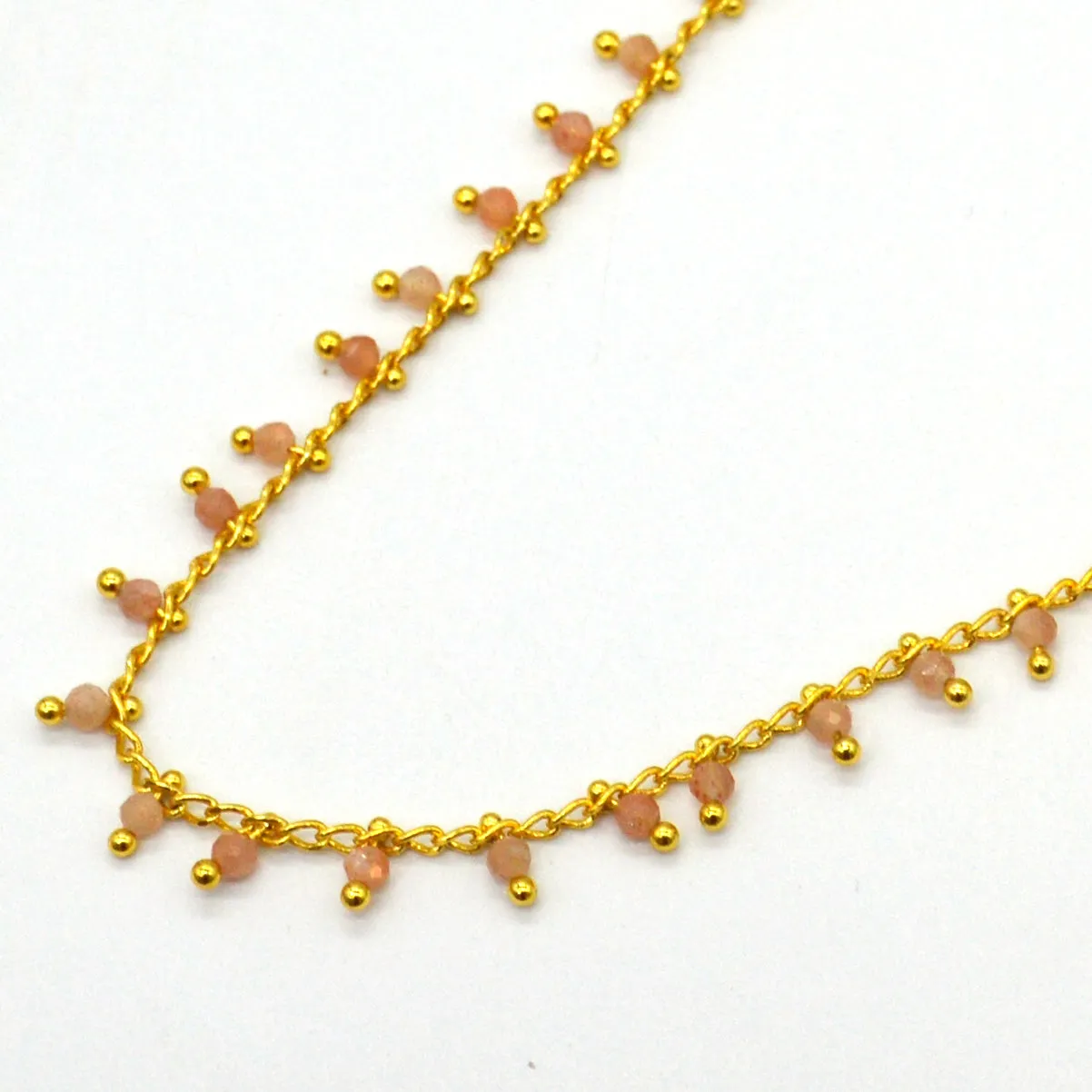 Misty Gold Gemstone necklace 10 GEMSTONES