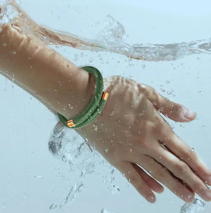 Mosquito Repellent Bracelets 1 Pack, Silicone Mosquito Repellent Bands with 10 Pack Replacement Cores, DEET Free Mosquito Wristbands Safe for Adults and Kids Indoor Outdoor Camping Protection (Green)