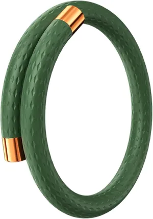 Mosquito Repellent Bracelets 1 Pack, Silicone Mosquito Repellent Bands with 10 Pack Replacement Cores, DEET Free Mosquito Wristbands Safe for Adults and Kids Indoor Outdoor Camping Protection (Green)