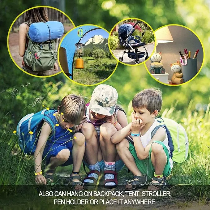 Mosquito Repellent Bracelets 12 Pack, Individually Wrapped Mosquito Repellent Bands for Kids and Adults, Deet Free Mosquito Repellent Wristbands with 12 Extra Refills