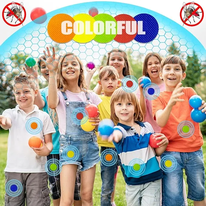 Mosquito Repellent Bracelets 20 Pack, Individually Wrapped Mosquito Repellent Bands with 60 Pcs Mosquito Repellent Stickers Patches, DEET Free Insect Bug Mosquito Repellent Wristbands for Adults Kids