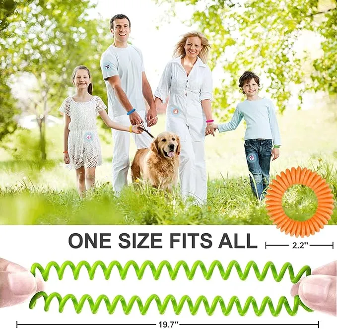 Mosquito Repellent Stickers 240 Pcs Natural Mosquito Patches for Kids and Adults with 5 Pack Individually Wrapped Mosquito Repellent Bracelets for Outdoor Camping Traveling Fishing