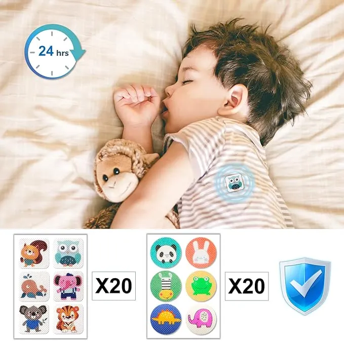 Mosquito Repellent Stickers 240 Pcs Natural Mosquito Patches for Kids and Adults with 5 Pack Individually Wrapped Mosquito Repellent Bracelets for Outdoor Camping Traveling Fishing