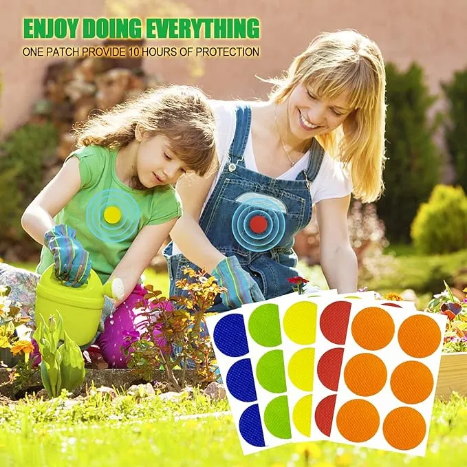 Mosquito Repellent Stickers 300 Pcs, DEET Free Mosquito Patches with 3 Pack Individually Wrapped Mosquito Repellent Bracelets for Kids and Adults Indoor Outdoor
