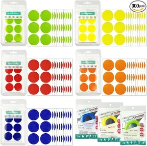 Mosquito Repellent Stickers 300 Pcs, DEET Free Mosquito Patches with 3 Pack Individually Wrapped Mosquito Repellent Bracelets for Kids and Adults Indoor Outdoor