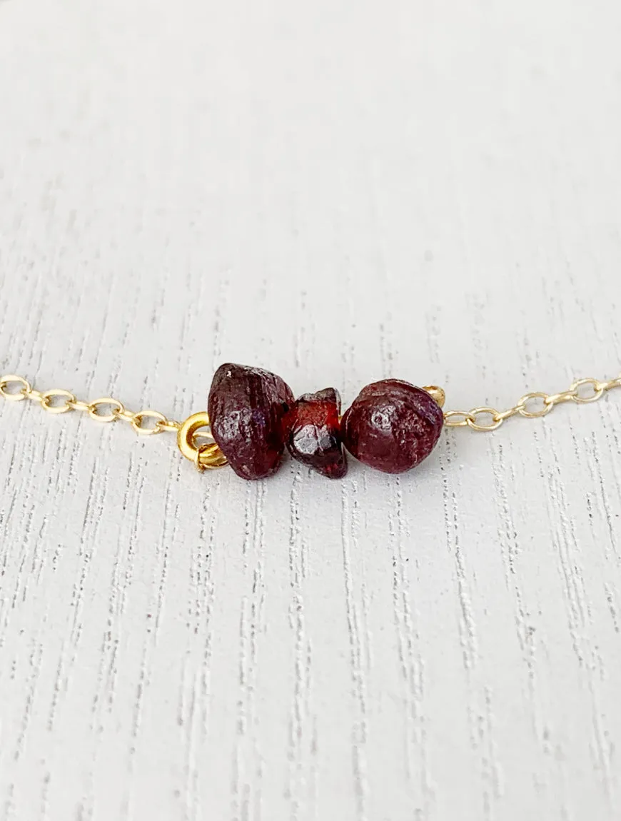 Natural Garnet Necklace