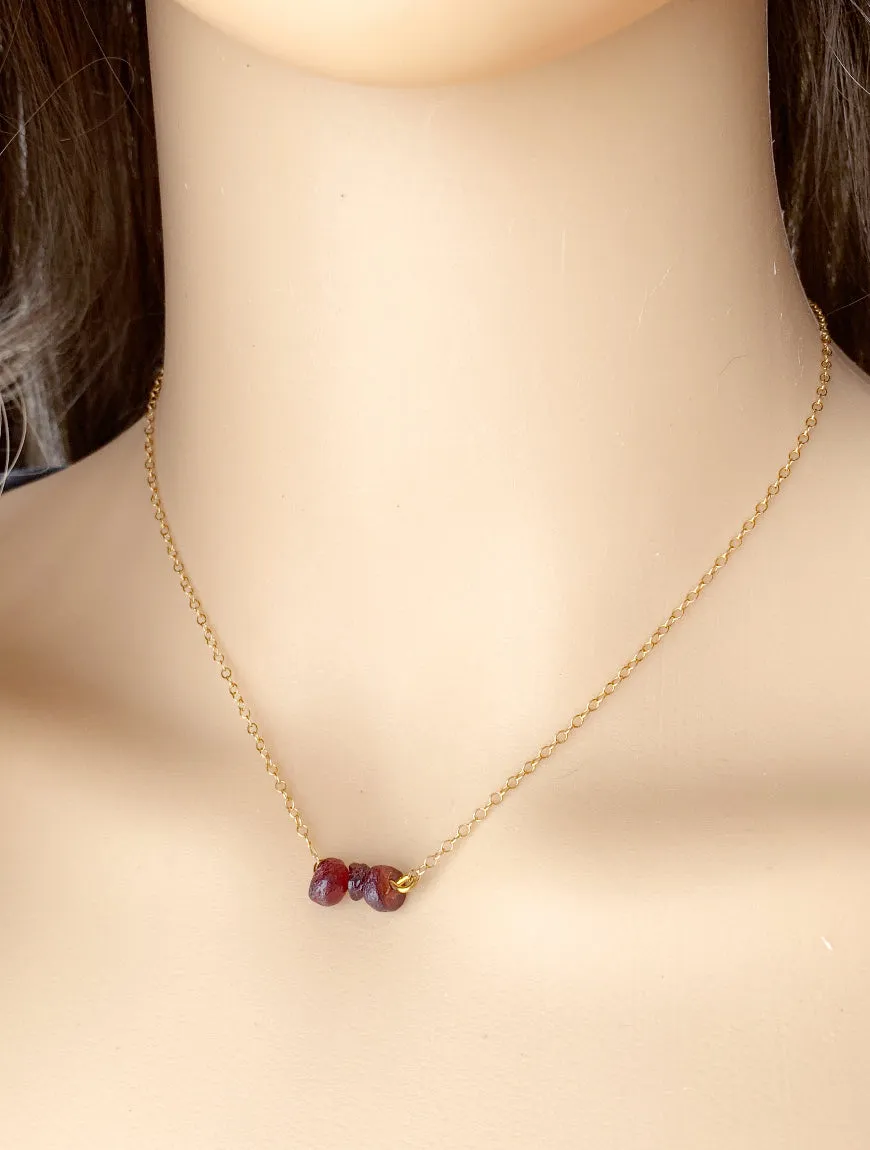 Natural Garnet Necklace