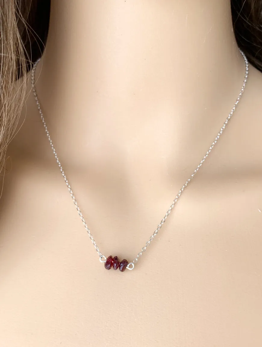 Natural Garnet Necklace