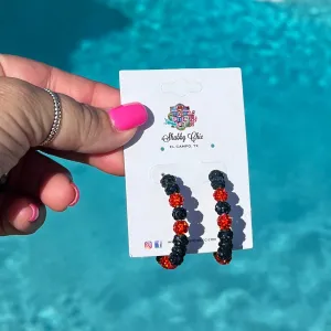 Navy and Orange Hoops