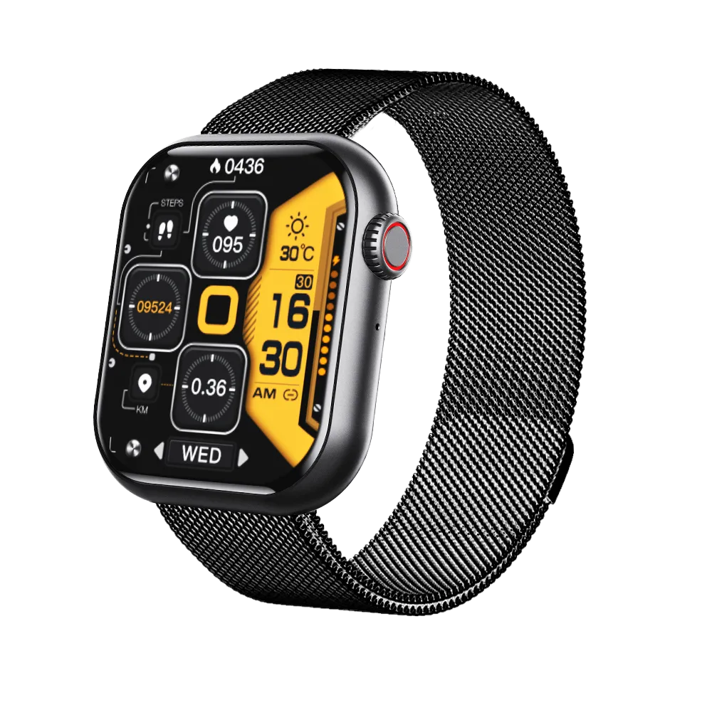 New F57 Bluetooth Call 1.91 Inch Smart Watches Blood Glucose Heart Rate Temperature Oxygen Monitoring Smartwatch