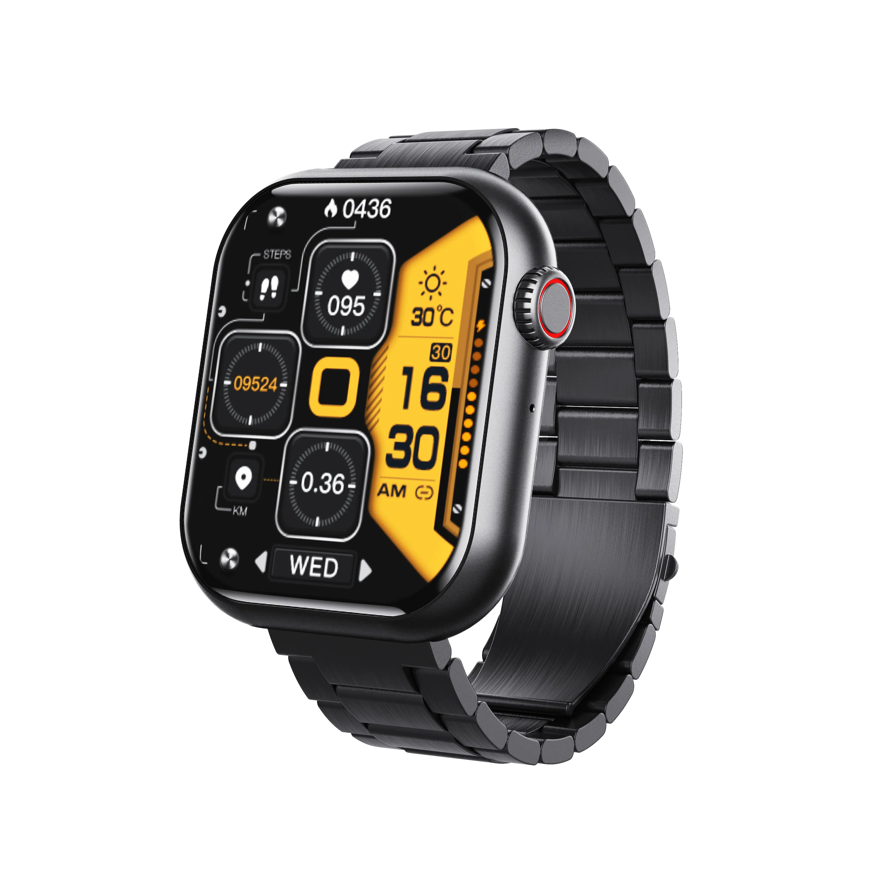 New F57 Bluetooth Call 1.91 Inch Smart Watches Blood Glucose Heart Rate Temperature Oxygen Monitoring Smartwatch