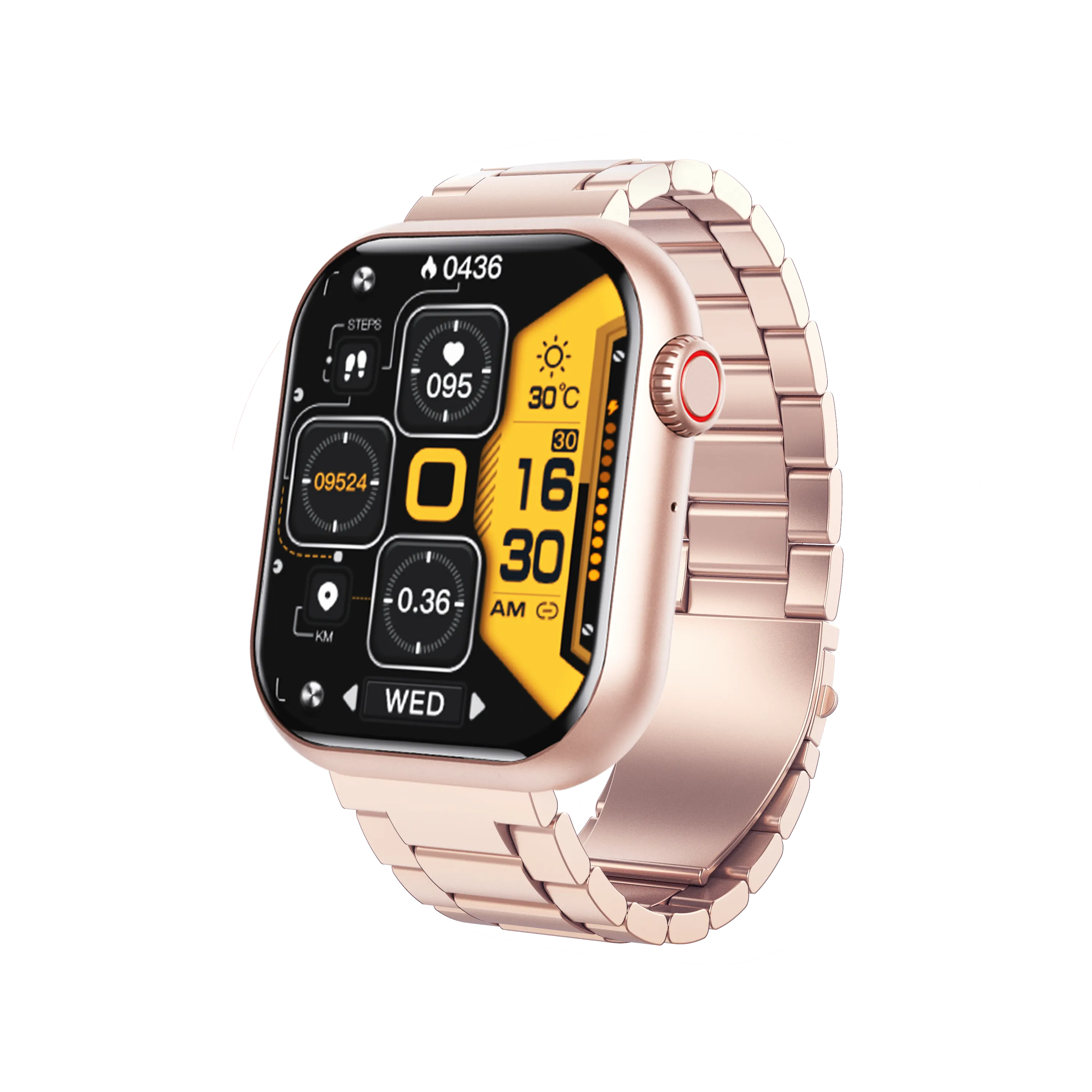 New F57 Bluetooth Call 1.91 Inch Smart Watches Blood Glucose Heart Rate Temperature Oxygen Monitoring Smartwatch