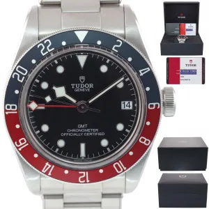 NEW PAPERS 2020 Tudor Black Bay GMT Pepsi 79830RB 41mm Steel Bracelet Watch Box