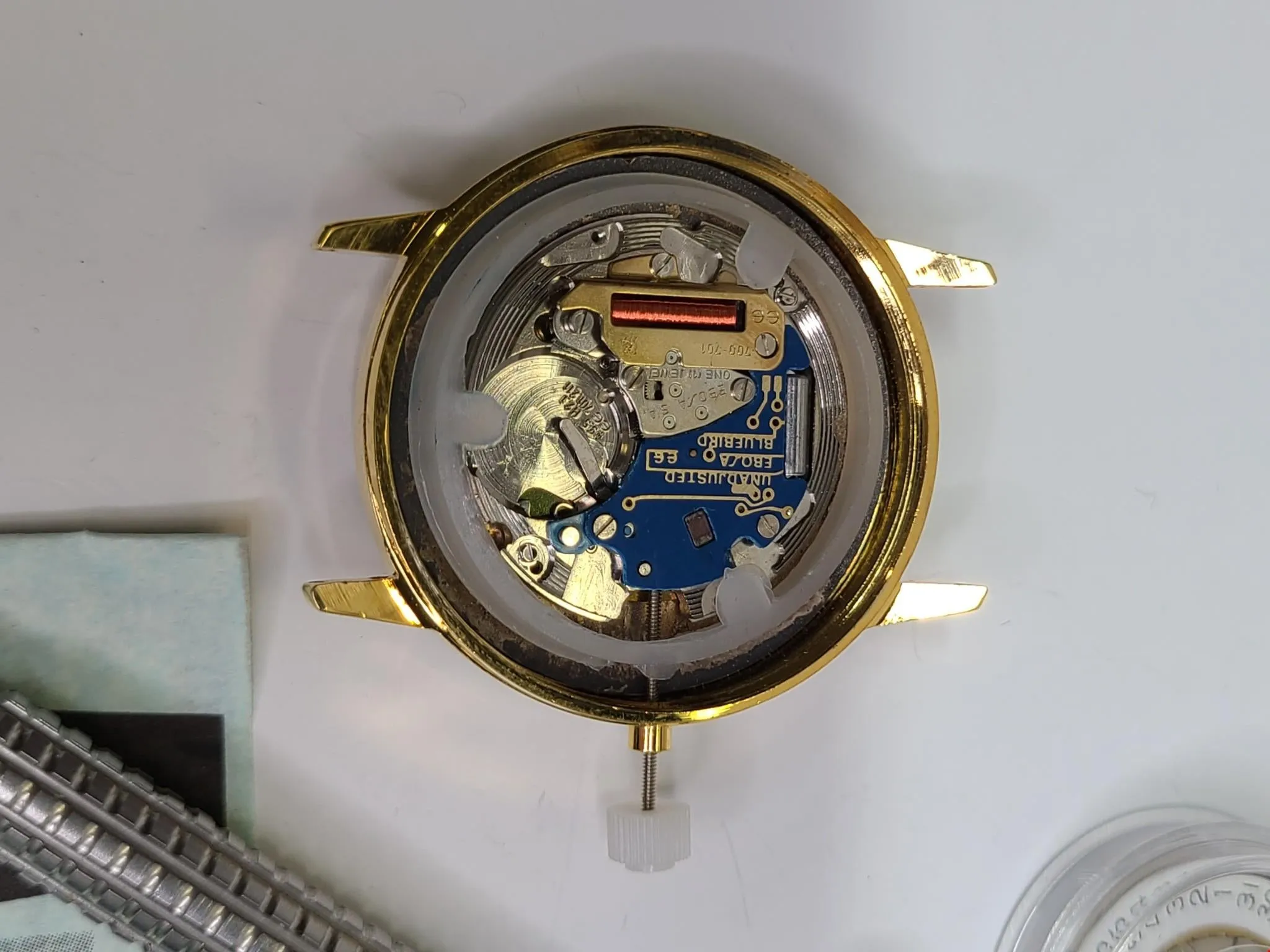 NOS 1976 Jimmy Carter DYI Watch Parts - PEANUTS TO PRESIDENT Dial Case Movement