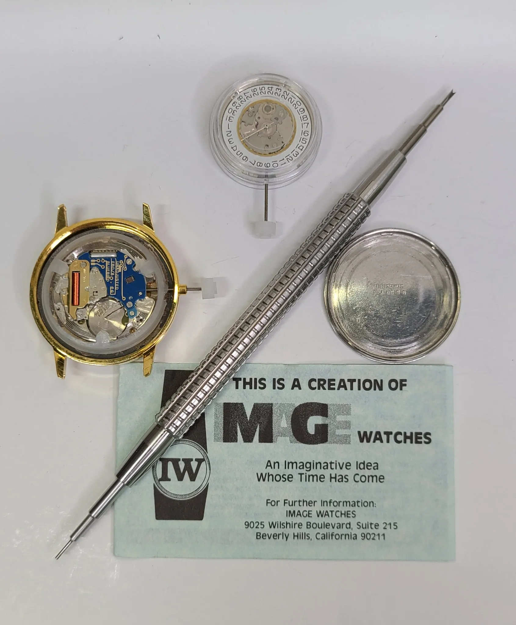 NOS 1976 Jimmy Carter DYI Watch Parts - PEANUTS TO PRESIDENT Dial Case Movement