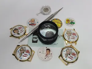 NOS 1976 Jimmy Carter DYI Watch Parts - PEANUTS TO PRESIDENT Dial Case Movement