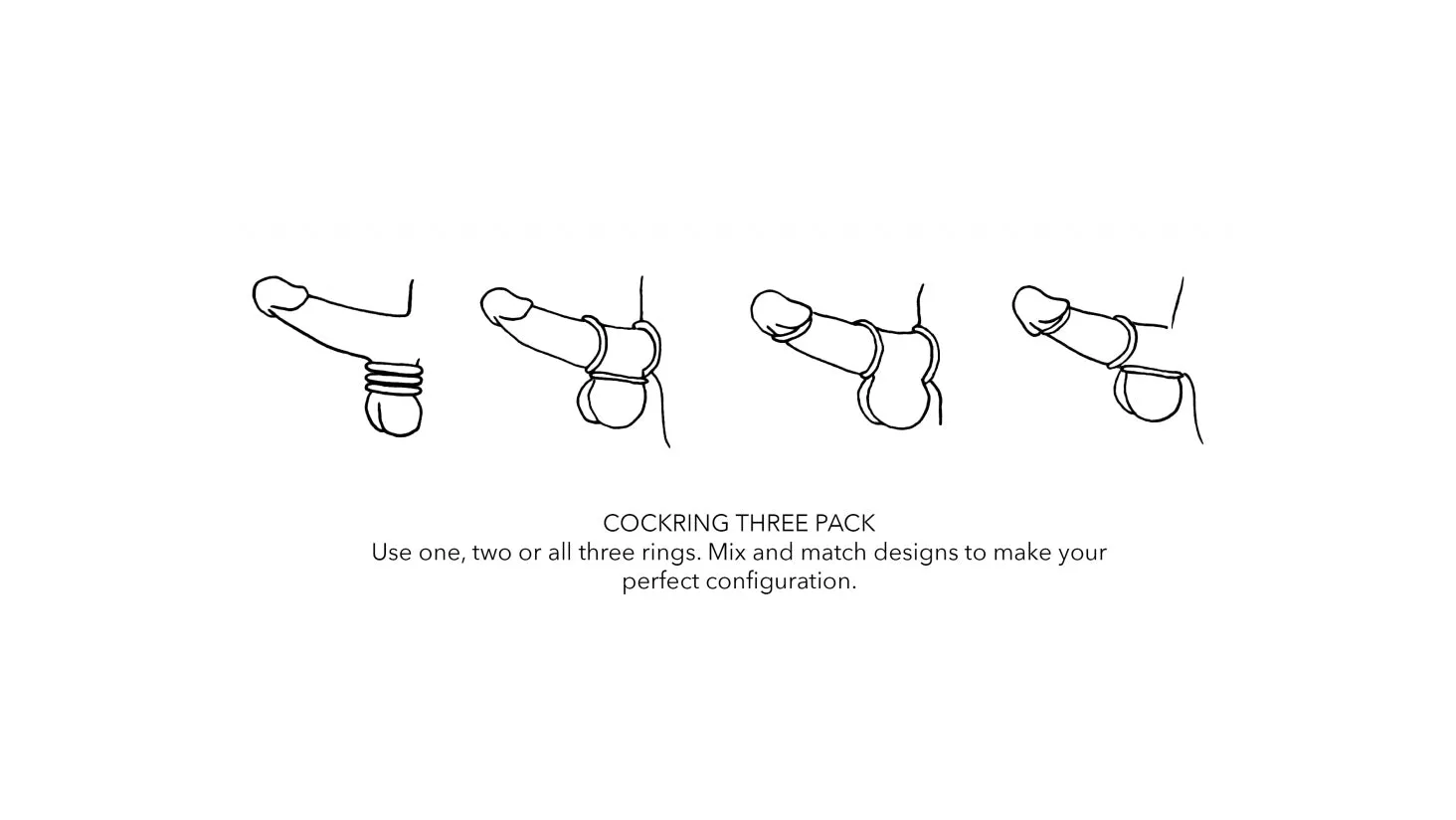 Nude Liquid Silicone Cock Ring Set