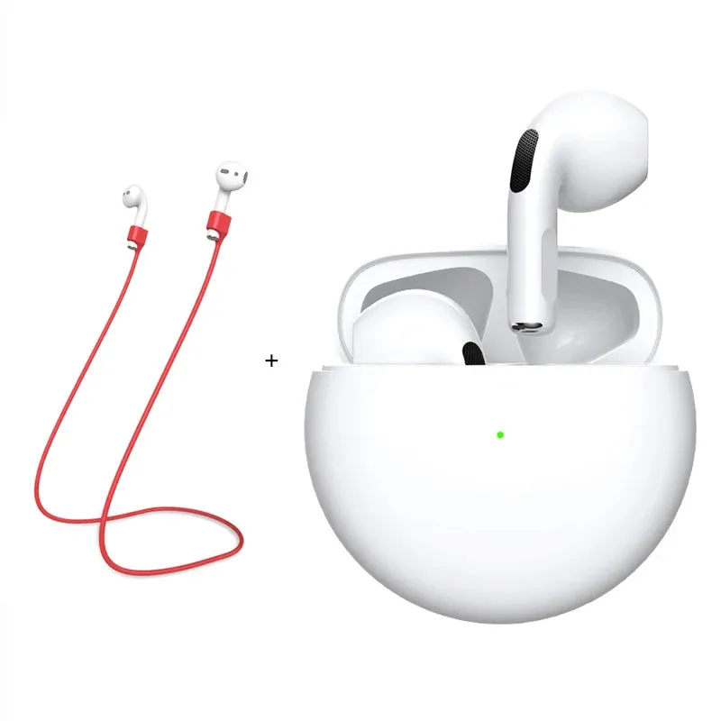 Original Air Pro 6 TWS Max Wireless Bluetooth Earphones In Ear Mic Pods Earbuds Sport Headset For Xiaomi Apple iPhone Headphones