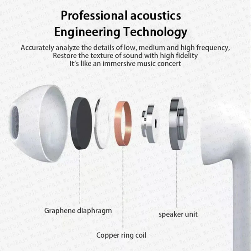 Original Air Pro 6 TWS Max Wireless Bluetooth Earphones In Ear Mic Pods Earbuds Sport Headset For Xiaomi Apple iPhone Headphones