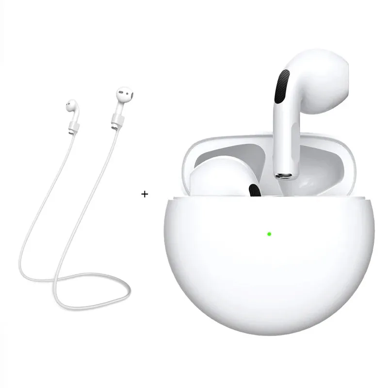 Original Air Pro 6 TWS Max Wireless Bluetooth Earphones In Ear Mic Pods Earbuds Sport Headset For Xiaomi Apple iPhone Headphones