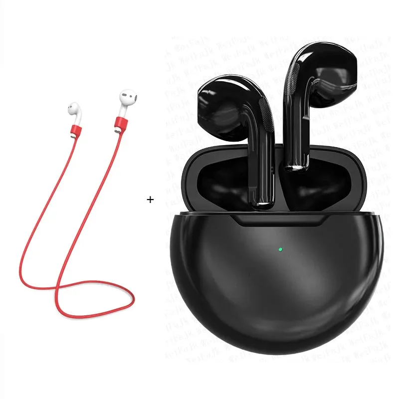 Original Air Pro 6 TWS Max Wireless Bluetooth Earphones In Ear Mic Pods Earbuds Sport Headset For Xiaomi Apple iPhone Headphones