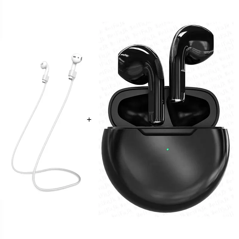Original Air Pro 6 TWS Max Wireless Bluetooth Earphones In Ear Mic Pods Earbuds Sport Headset For Xiaomi Apple iPhone Headphones