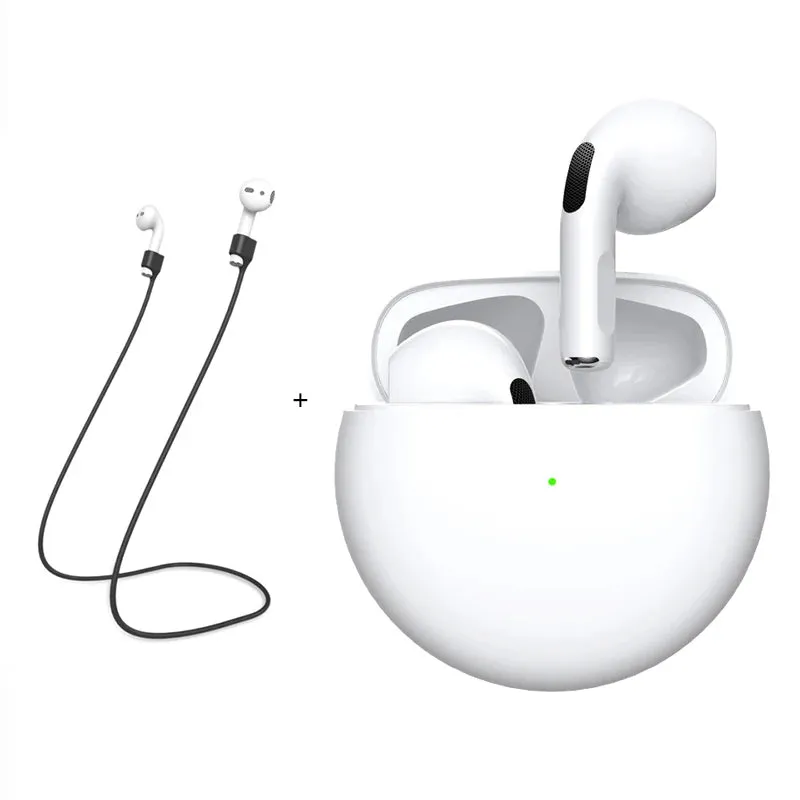 Original Air Pro 6 TWS Max Wireless Bluetooth Earphones In Ear Mic Pods Earbuds Sport Headset For Xiaomi Apple iPhone Headphones