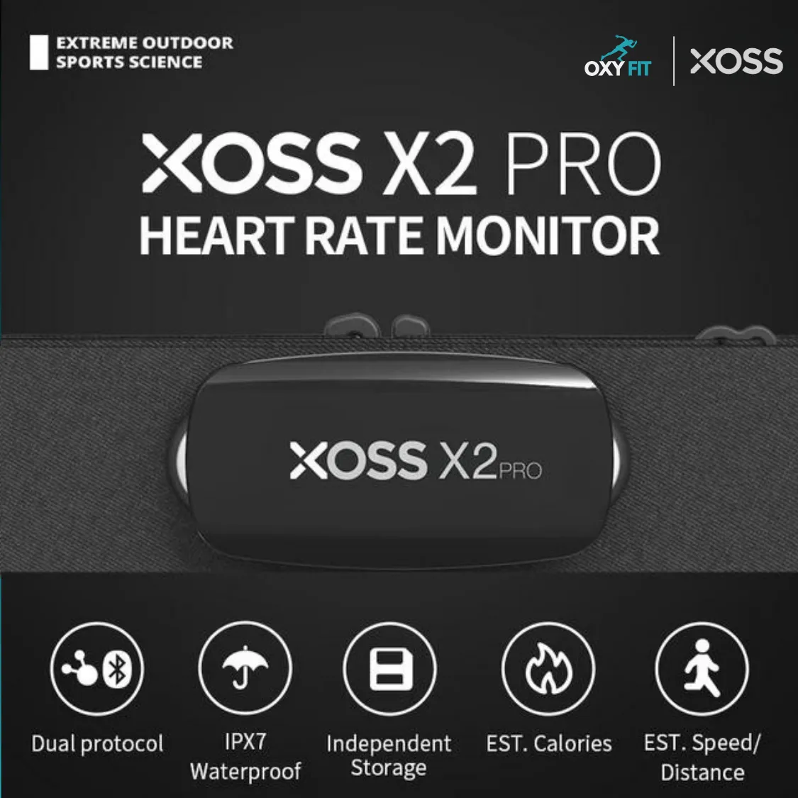 OXYFIT™ X2PRO Heart Rate Monitor by XOSS