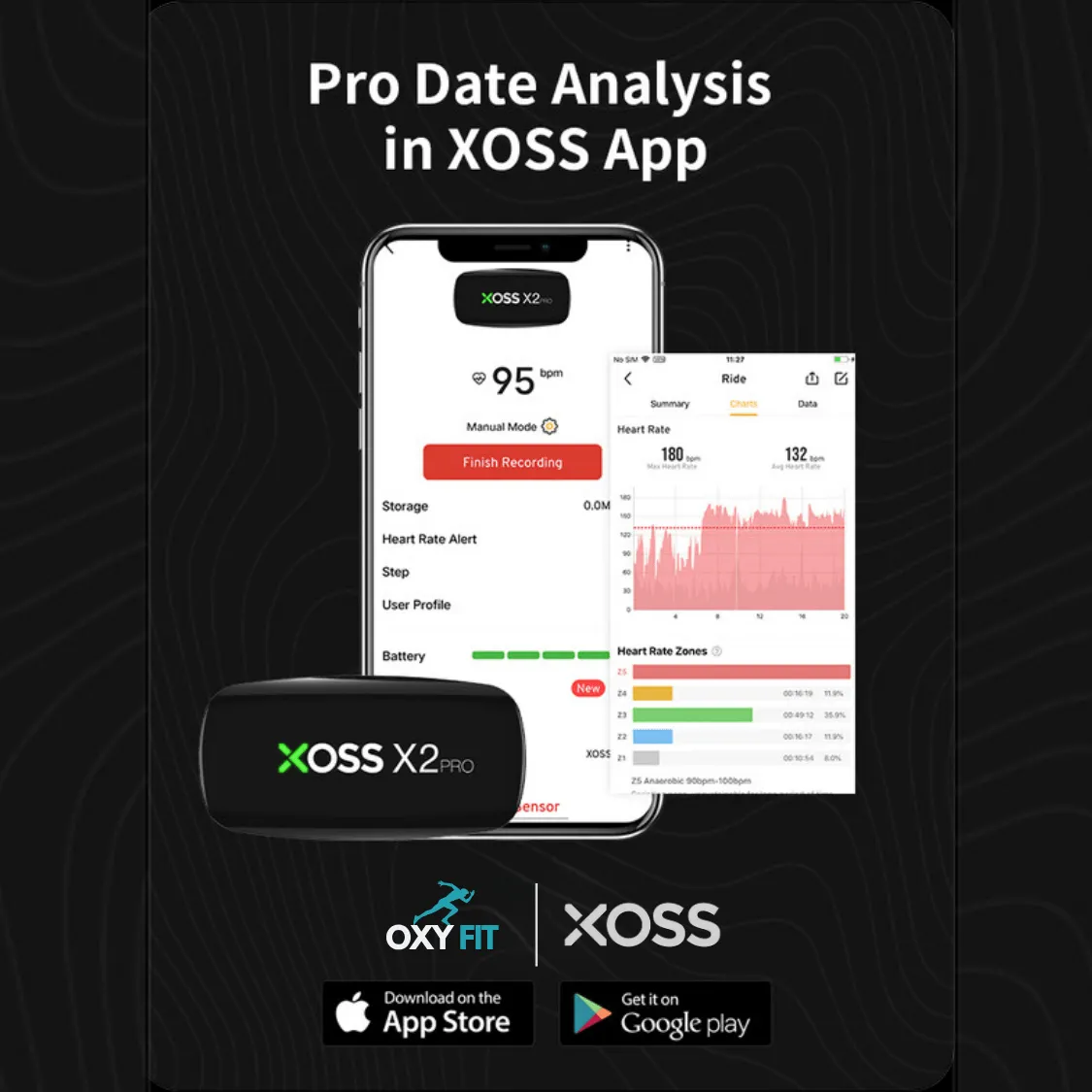 OXYFIT™ X2PRO Heart Rate Monitor by XOSS