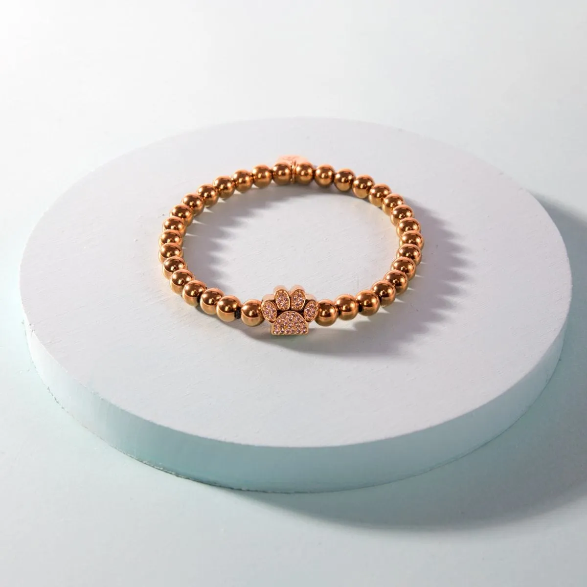 Paw | 18k Gold | Crystal Pup Print