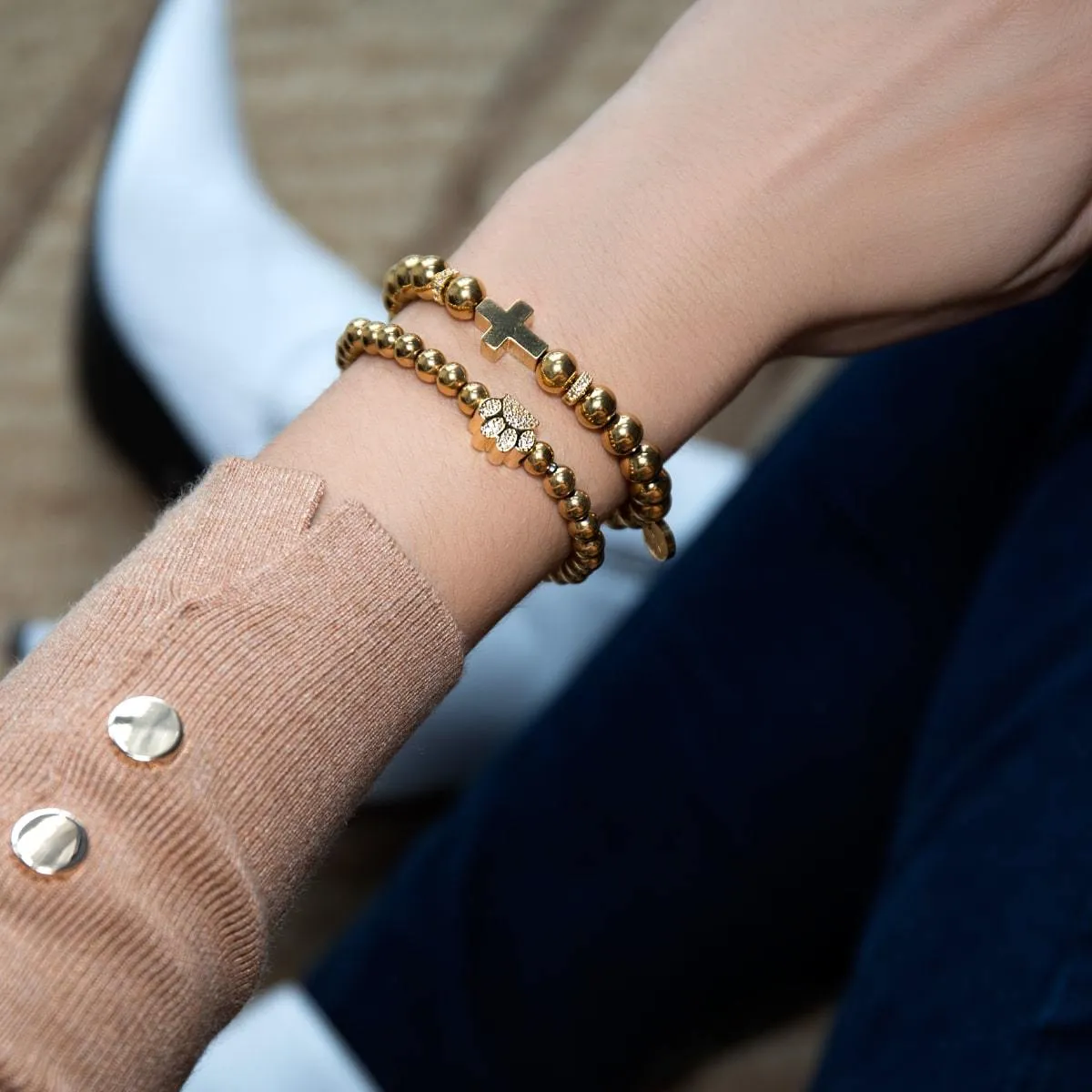 Paw | 18k Gold | Crystal Pup Print