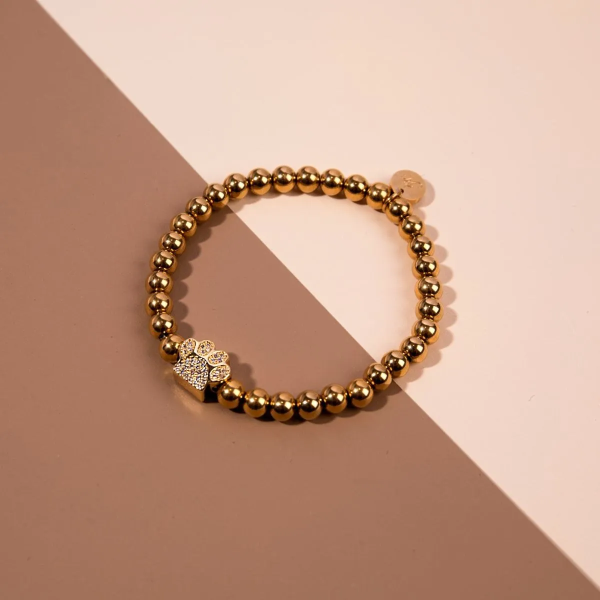 Paw | 18k Gold | Crystal Pup Print