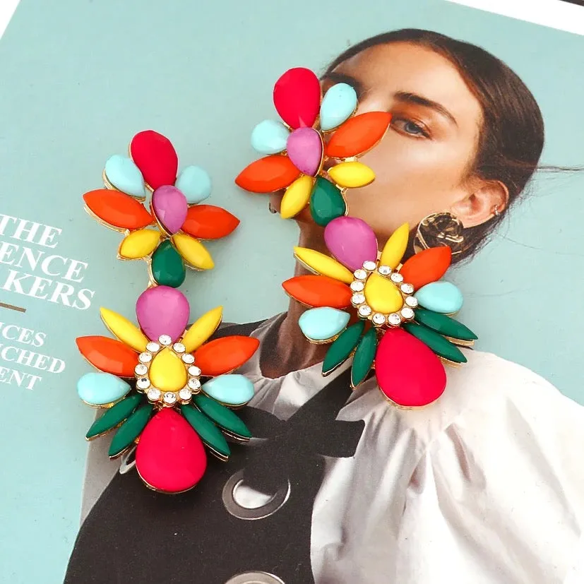PEONY DROP EARRINGS