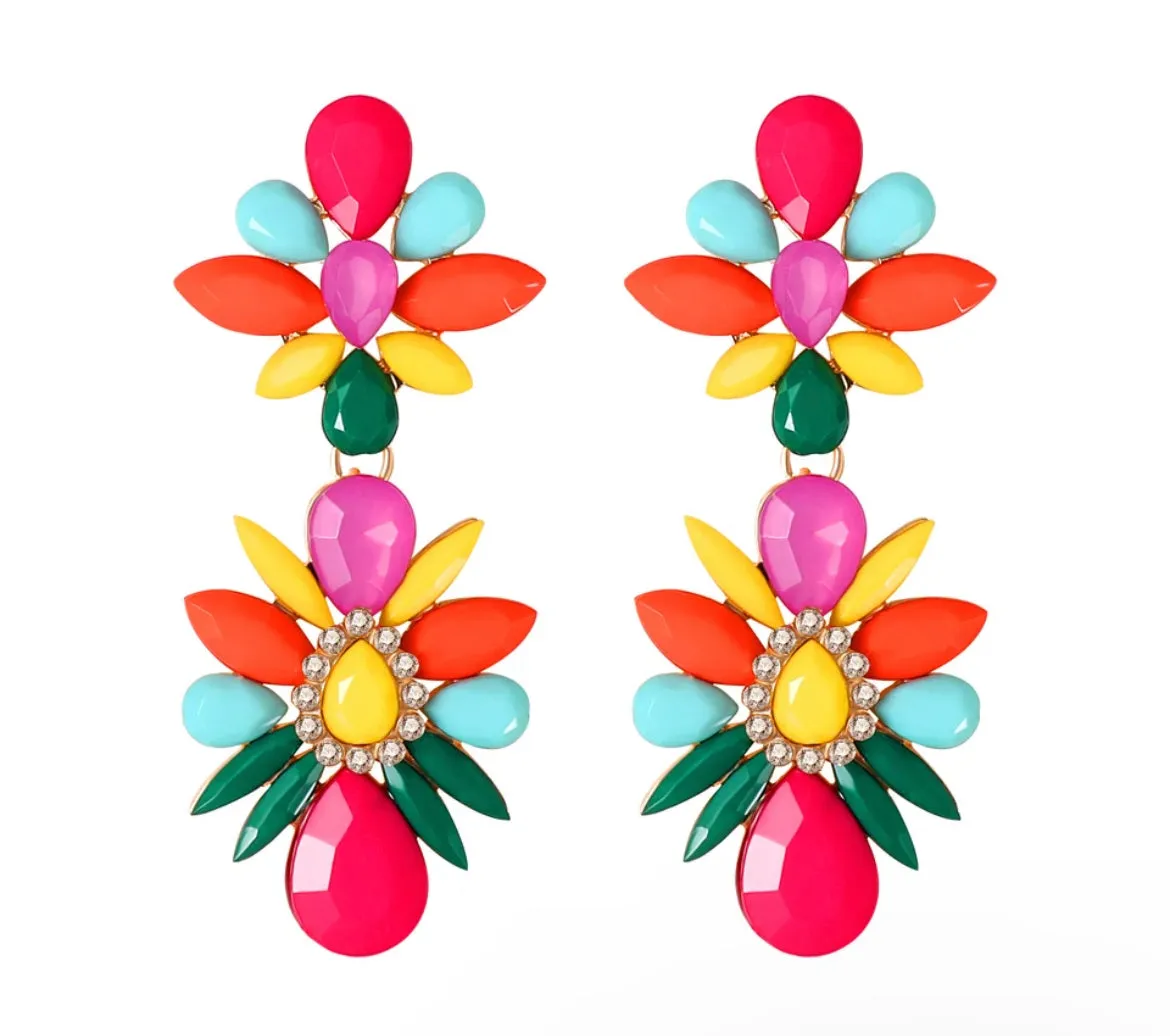 PEONY DROP EARRINGS