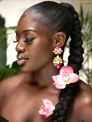 PEONY DROP EARRINGS