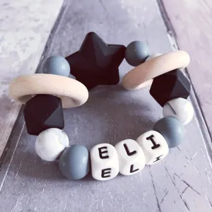 Personalised Silicone Star Teether