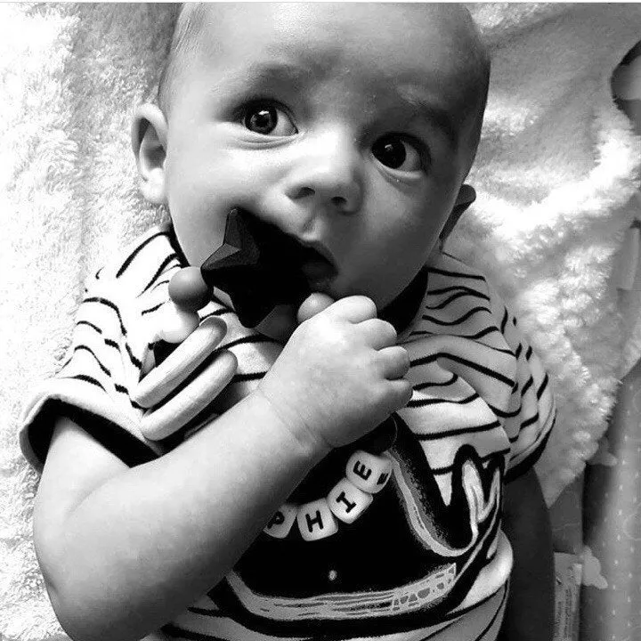 Personalised Silicone Star Teether