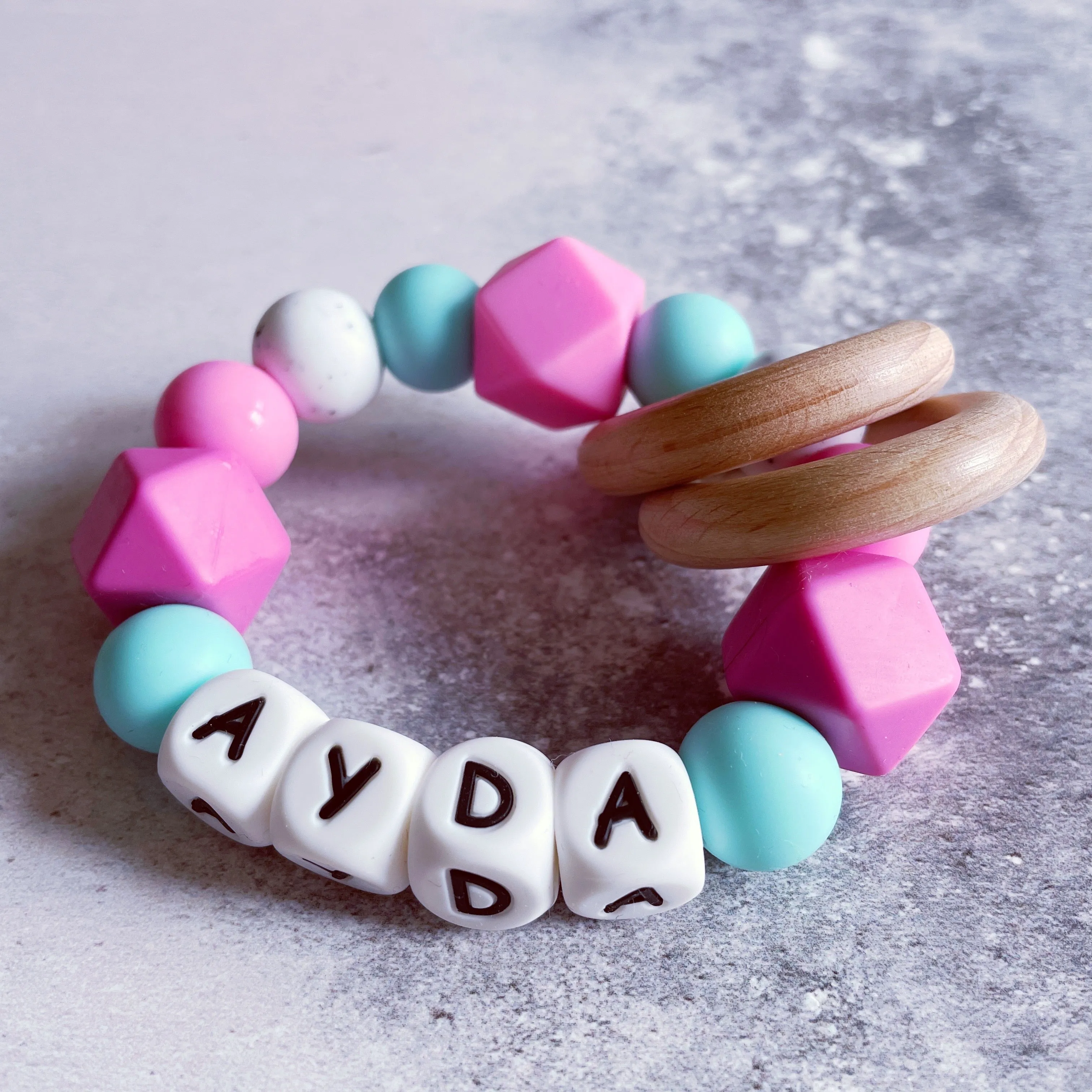Personalised Silicone Teething Ring