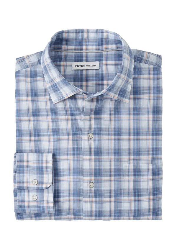 Peter Millar Sanibel Cotton Shirt - Moon Blue