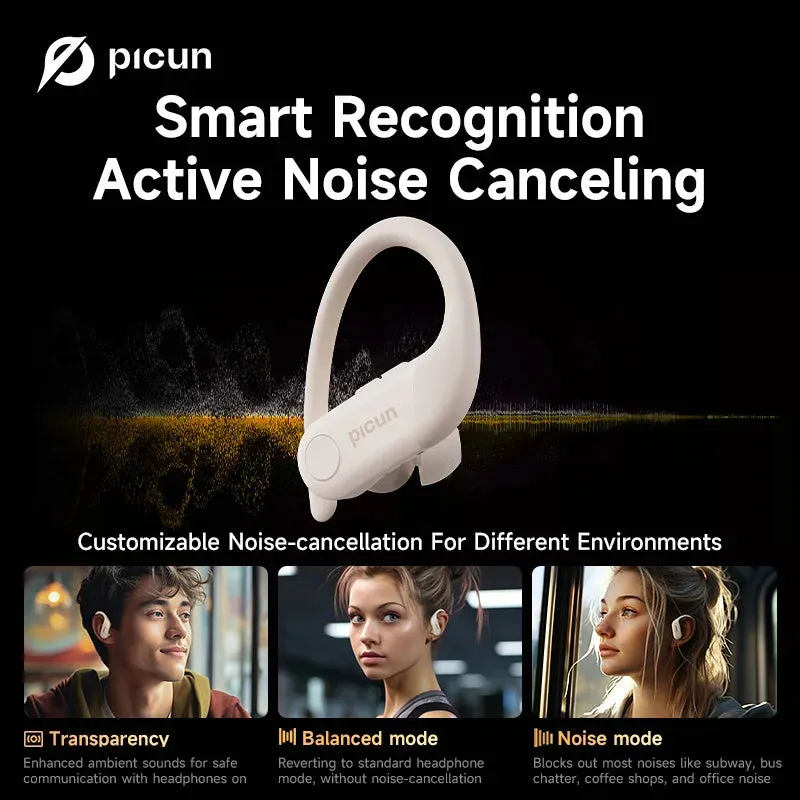 PICUN A5 ANC Bluetooth Wireless Sports Earbuds