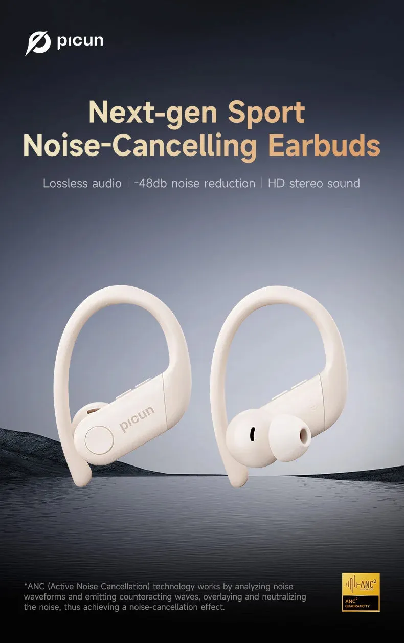 PICUN A5 ANC Bluetooth Wireless Sports Earbuds