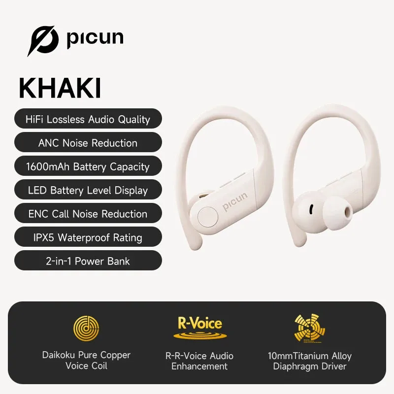 PICUN A5 ANC Bluetooth Wireless Sports Earbuds