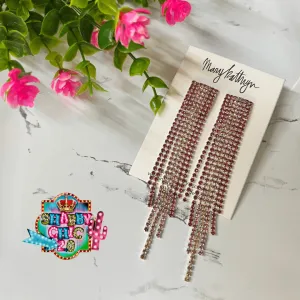 Pink Envy Threader Earrings