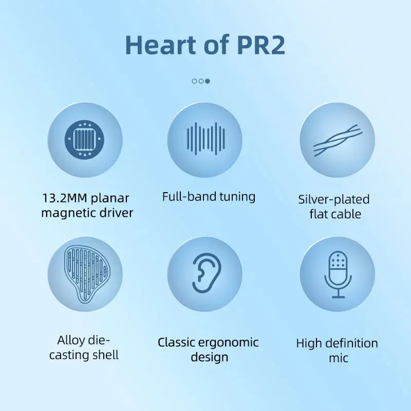 Planar Magnetic Driver In-Ear Metal Earphones - HIFI Monitor Headphones - Bass Sport Headset