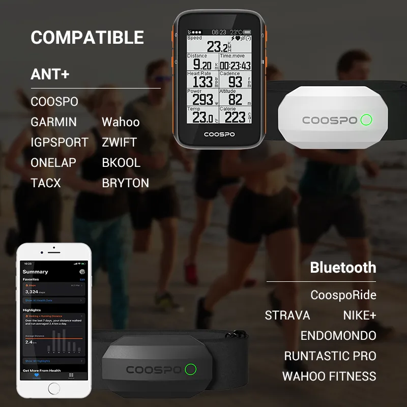 Premium Heart Rate Sensor with Chest Strap – BLE & ANT  Connectivity, IP67 Waterproof, Real-Time Tracking for Cycling, Wahoo, Garmin, Zwift Compatibility